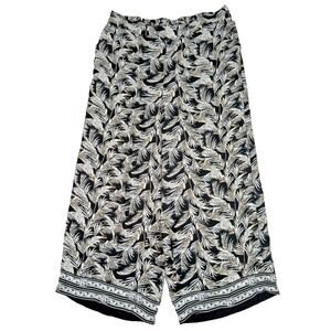 Max Studio Womens Size 1X Wide‎ Leg Pants Elastic Waist Pull On Palazzo Boho